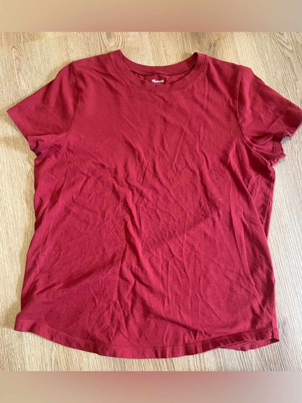 Women's Red Crewneck T-Shirt
